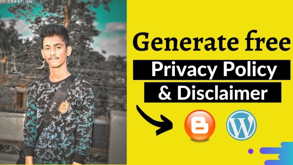 Weblog/Web site के लिए फ्री में Privateness Coverage और Disclaimmer कैसे Generate करे? [ in Hindi ] 1