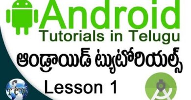 Android Development Tutorials in Telugu - Lesson 1 | How to Install JDK and Android Studio