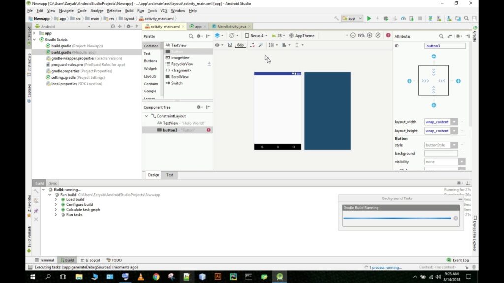 Failed to load appcompat actionbar with unknown error Android Studio  ||  Zaryab The Programmer