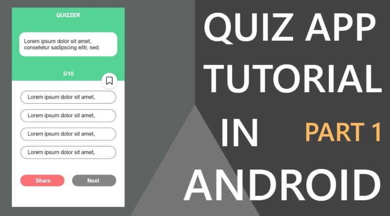 How to make Quiz App in android studio?(Part-1) | Hindi Tutorial 2019