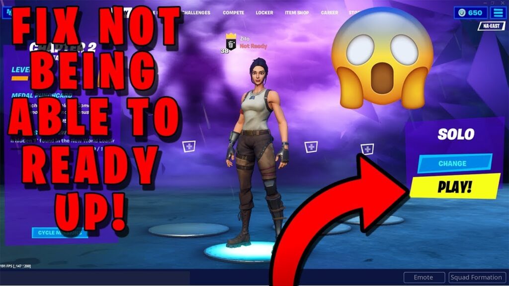 *NEW* HOW TO FIX NOT BEING ABLE TO READY UP IN FORTNITE CHAPTER 2! (Ready up Glitch)