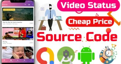 Video status app source code android studio | android app source code | android source code | admob