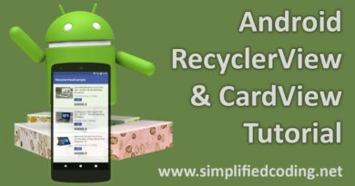 Android RecyclerView and CardView Tutorial
