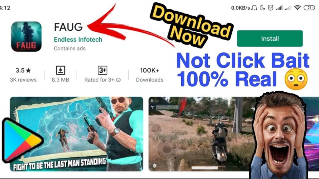FAUG Game Play Store Download | How To Download FAUG Game On Android | FAUG Play Store Real Or Fake?