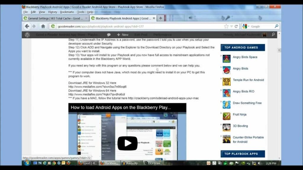 How to Install Android Apps on the Blackberry Playbook (Updated)