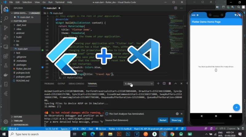 How to install Flutter in VsCode and run Android Emulator [Full Stack 2020]