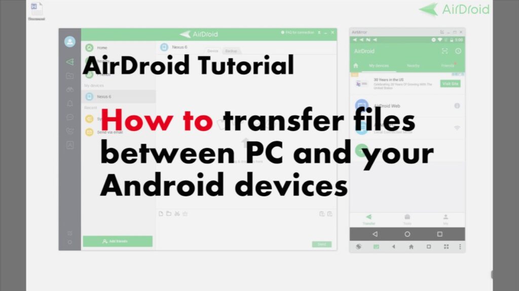 How to transfer files between Android and PC with AirDroid