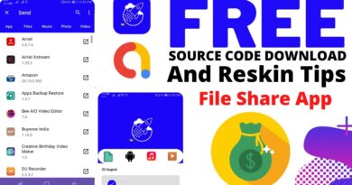 File sharing app android studio || free source code || android app source code ||  admob || shareit