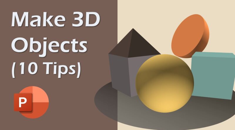 How to Make 3D Models In PowerPoint - Top 10 Tips - PowerPoint 2019 Tricks