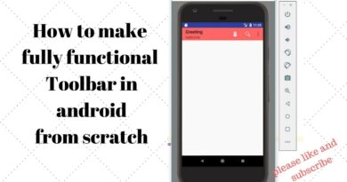 How to use Toolbar in android as Actionbar ||with icon and search button || android material design