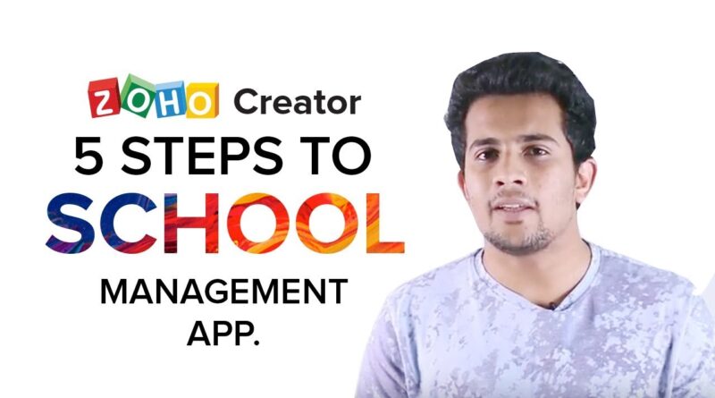 School Management App | Zoho Creator