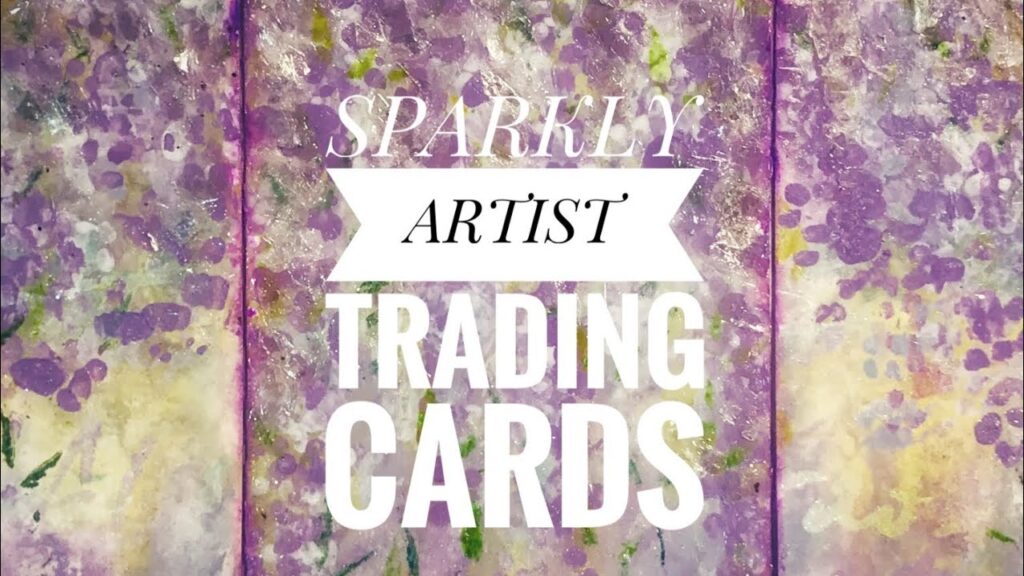 ATC’s - Mixed Media Wisteria Using Q Tips & Mica Flakes 1 ATC’s - Mixed Media Wisteria Using Q Tips & Mica Flakes 1
