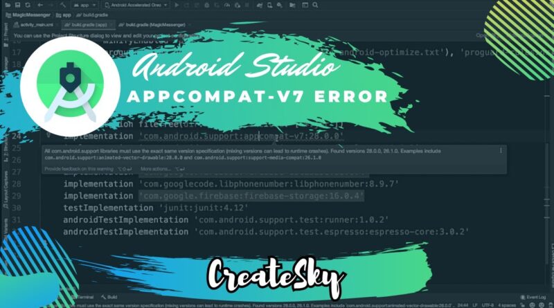 AppCompat Error - Fix it | Createsky