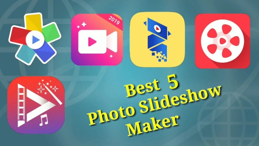 Best 5 Photo Slideshow maker for Android smartphone.