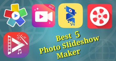 Best 5 Photo Slideshow maker for Android smartphone.