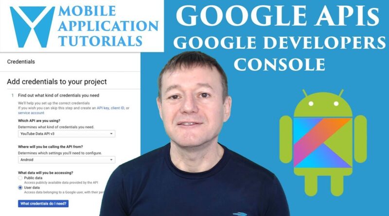 Kotlin on Android create OAuth 2.0 Client ID Credential