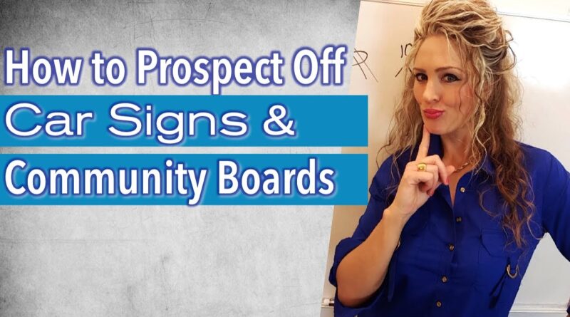 Network Marketing: How to Prospect Off Car Signs & Business Cards