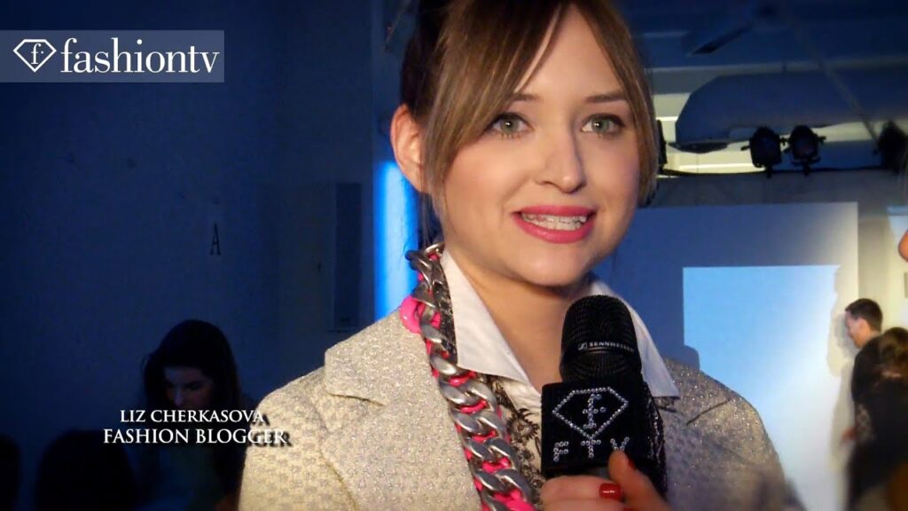 Fashion Blogger Liz Cherkasova Interview at NYFW Hosted by Hofit Golan | FashionTV 1