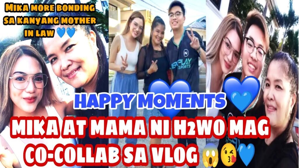 MIWO💙|MIKA AT MAMA NI H2WO MAG CO-COLLAB SA VLOG😱💙|MIWO AND MOMMY HAPPY MOMENTS 💙👩‍❤️‍💋‍👨😱(KILIG!) 1
