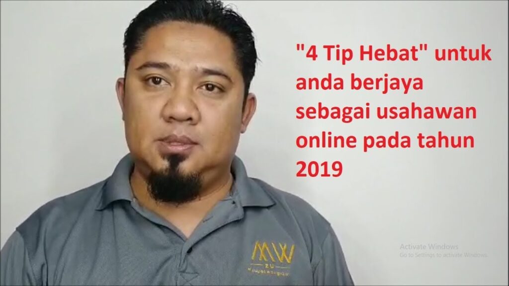 4 TIPS UNTUK MENJADI USAHAWAN BISNES ONLINE YG BERJAYA 2019