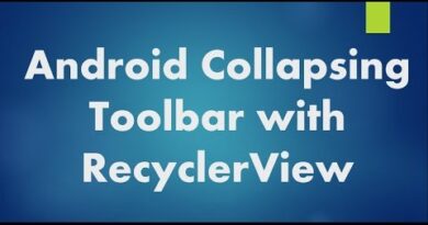 Android Collapsing Toolbar with RecyclerView