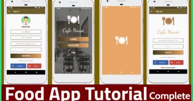 Android app Development Tutorial in Hindi - Responsive Food App tutorial