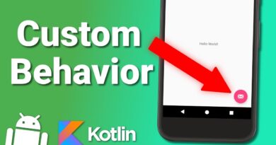 Custom CoordinatorLayout Behavior - Android Kotlin Tutorial