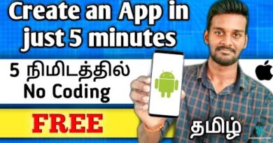How to create an app in just 5 minutes without coding | Tamil | Free | Android | Apple