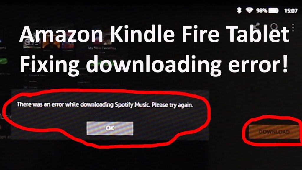 There was an error downloading. Please try again | FIX | Amazon Fire Tablet