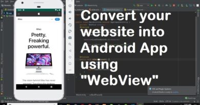 Use WebView to Convert any website into Android App | Android studio tutorial ..