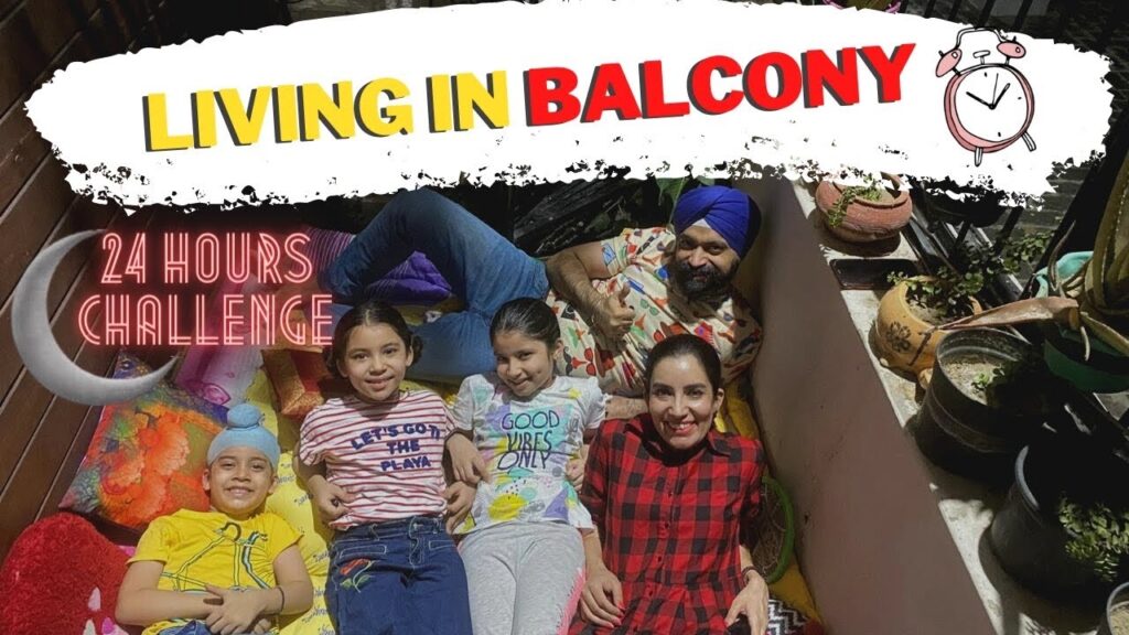 Challenge - Living In Balcony - 24 Hours | Ramneek Singh 1313 @RS 1313 VLOGS @RS 1313 SHORTS 1