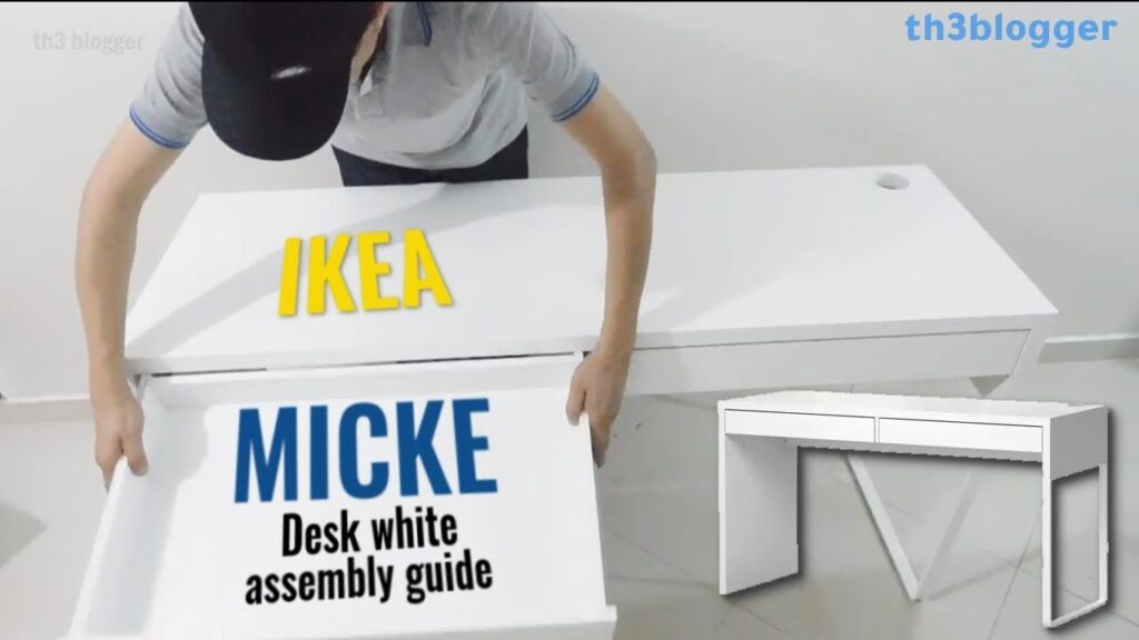 MICKE Desk white IKEA assembly guide | th3 blogger 1