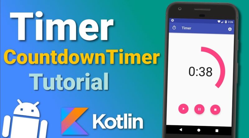 Make a Timer App: Countdown Timer (Ep 2) - Android Kotlin Tutorial
