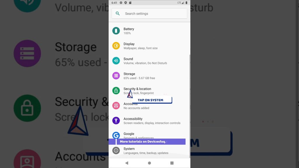 System update Android