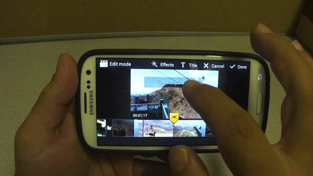 Video Maker Android App On Samsung Galaxy S3 - Sprint Version
