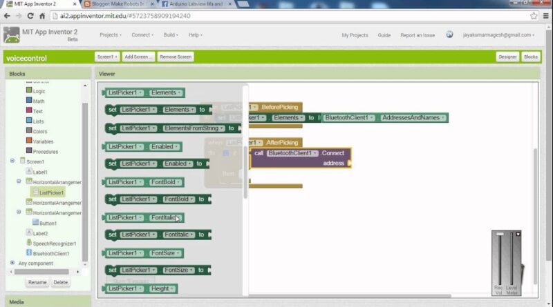 speech recognition android app using MIT app inventor