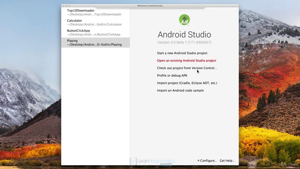 2  Kotlin Tutorial Setup