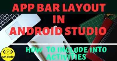 App bar layout in Android Apps | How to include into Activities | Android Studio Tutorias