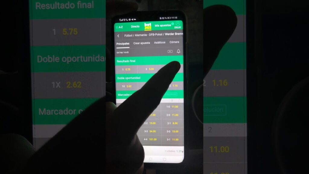 Como ingresar las apuestas en Bet365