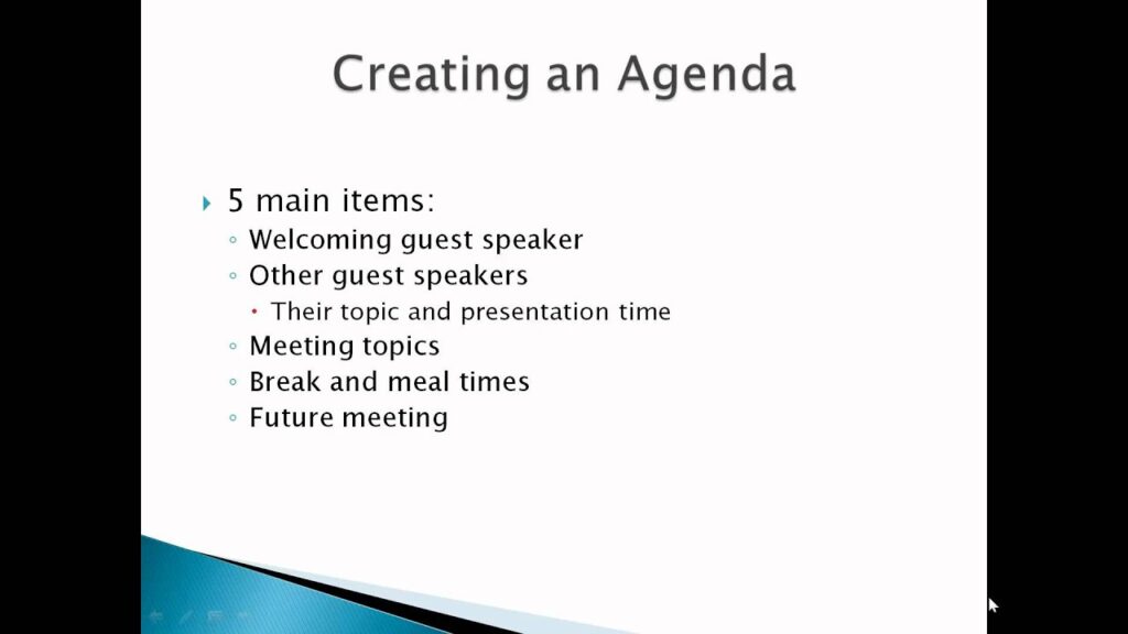 Coordinating A Business Meeting