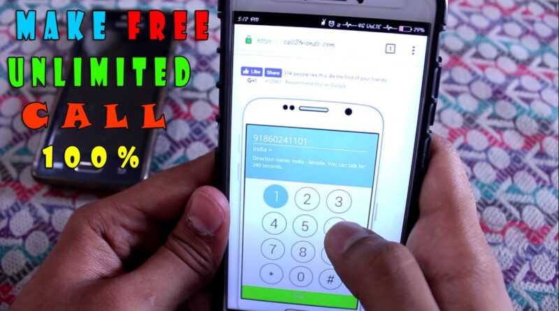 Free unlimited calling without any app 100% working ( voip )