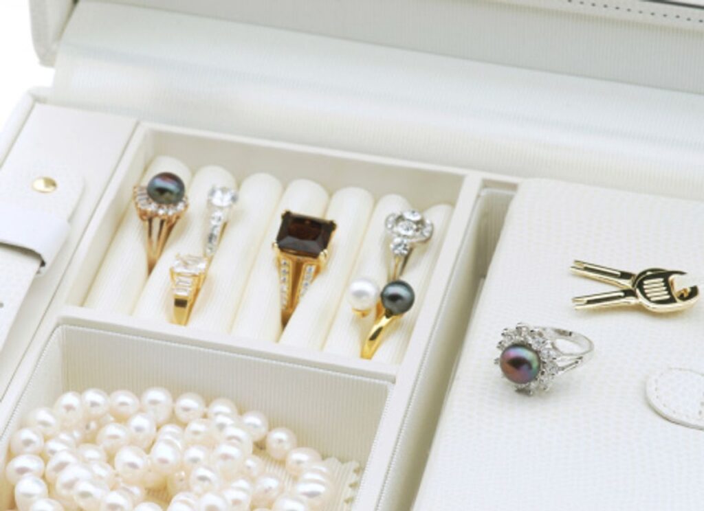silver earrings