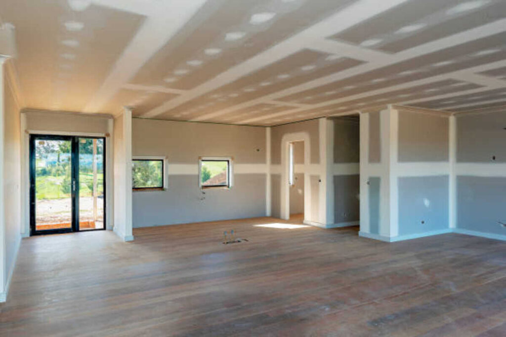 plasterboard wall installation