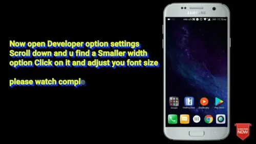 Learn how to change Font measurement and icon measurement in Android | Very simple ( utilizing Developer choice )