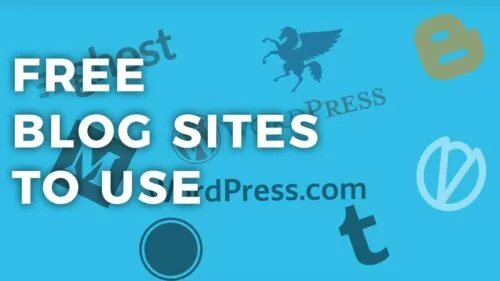 Free blog sites to use for creating a website