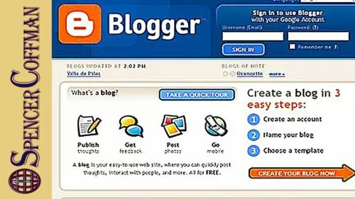 How To Create A Blogger Weblog – Running a blog For Dummies – Spencer Coffman