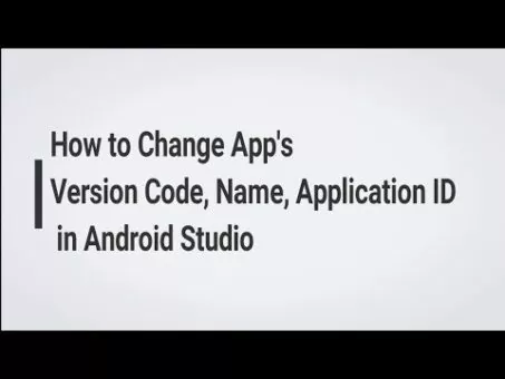 Find out how to Change App's Model Code, Title, ID in Android Studio