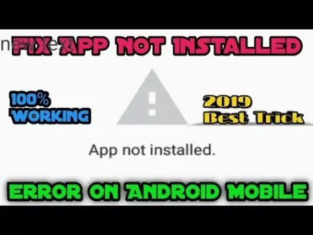 methods to repair app not put in error in android 2019