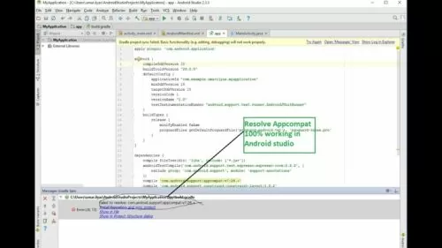 the way to resolve appcompatactivity v7:28. error in android studio