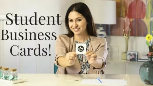 How To Create Student Business Cards! | The Intern Queen